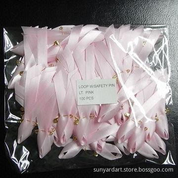 Pink ribbon, made of polyester